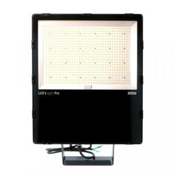 SHADA LED-Strahler Flutlichtstrahler 300W 50000lm 4000K IP66, schwarz EEC: C (230097)