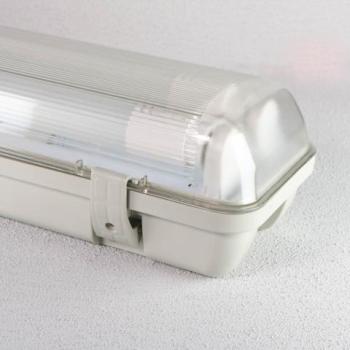 SHADA LED-Feuchtraum-Wannenleuchte mit Sensor IP65, 2x14W 4200lm 4000K, 120cm, EEC: D (2401204_01)