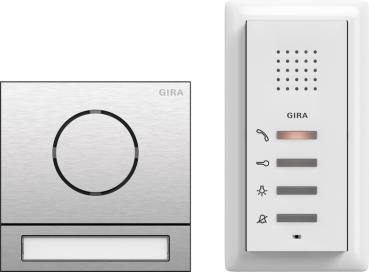 Gira 2406000 Einfamilienhaus-Paket Audio System 106 Edelstahl