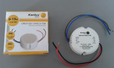 Kanlux Elektronisches LED-Netzgerät CIRCO LED 12VDC 0-15W (24241)