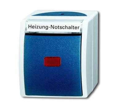 Busch-Jaeger 2601/6 SKWNH-53 Heizung-Notschalter, Aus-/Wechsel, Aufputz IP44