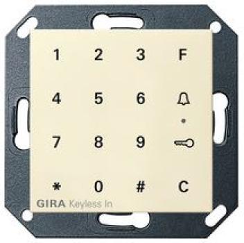 Gira 260501 System 55 Keyless In Codetastatur Cremeweiß glänzend