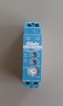 Eltako Nachlaufschalter NLZ12NP-230V zusätzlich für Universalspannung 8 bis 230V UC (23100704)