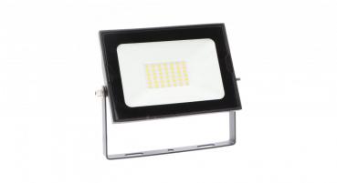 SHADA LED-Strahler Flutlichtstrahler 30W 2400lm 4000K schwarz IP65, EEC: A-A++ (0300644) ***RESTPOSTEN***