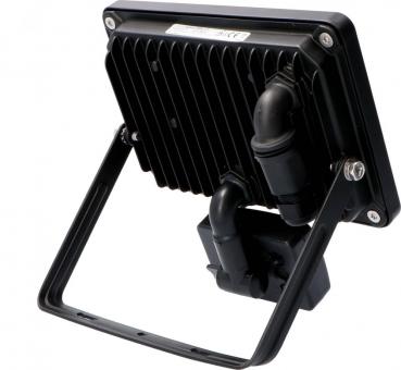 SHADA LED-Strahler Flutlichtstrahler mit Bewegungsmelder 30W 2700lm 4000K schwarz IP44, EEC: A-A++ (0300712) ***RESTPOSTEN***