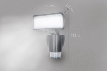 SHADA LED-Außenstrahler Sa pa 18W 1100lm 4000K, mit Bewegungsmelder und automatischer Verfolgung, Farbe anthrazit , EEC: G (0300782) ***RESTPOSTEN***