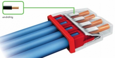 WAGO Verbindungsdosenklemme 4 x 0.5-2.5 mm², 4 Leiter 2273-204 / 100 STÜCK (VPE)