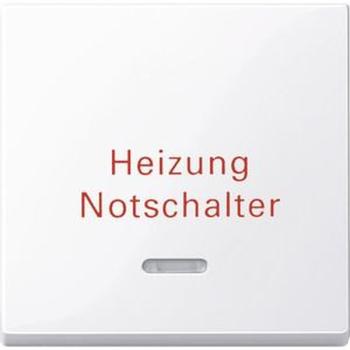 Merten 435125 Kontrollwippe mit Aufdruck Heizung Notschalter System M aktivweiß glänzend