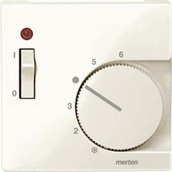 Merten 534844 Zentralplatte für Raumtemperaturregler mit Schalter System M cremeweiß glänzend ***RESTPOSTEN***