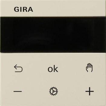 Gira 539301 System 55 Raumtemperaturregler S3000 RTR Display, cremeweiss glänzend