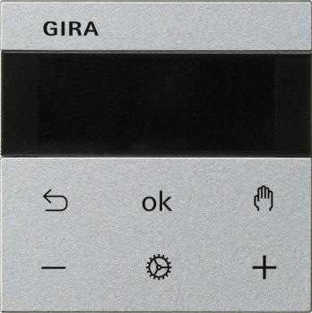 Gira 539326 System 55 Raumtemperaturregler S3000 RTR Display, aluminium lackiert