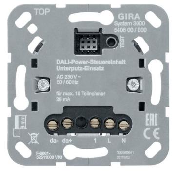 Gira 540600 System 3000 DALI-Power-Steuereinheit Unterputz-Einsatz