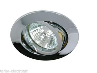 Deckeneinbaustrahler Rutec 5537 Farbe: Chrom , Alu-Druckguss / ohne Lampe