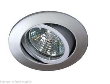 Deckeneinbaustrahler Rutec 5537 Farbe: Chrom-matt , Alu-Druckguss / ohne Lampe