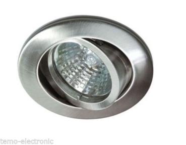Deckeneinbaustrahler Rutec 5537 Farbe: Eisen-gebürstet , Alu-Druckguss / ohne Lampe