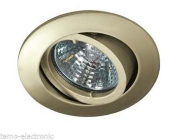 Deckeneinbaustrahler Rutec 5537 Farbe: Gold-Matt , Alu-Druckguss / ohne Lampe