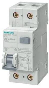 Siemens 5SU1356-6KK10  FI/LS-Schalter B10/0,03A 6kA 1polig+N Typ A