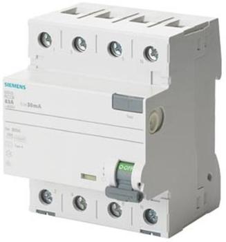 Siemens 5SV3642-6 FI-Schutzschalter 25/0,3A 4-polig
