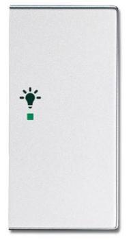 Busch-Jaeger 6231-22-83 Busch-free@home Wippe future® linear 2-fach rechts, mit Symbol "Licht" alusilber