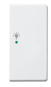 Busch-Jaeger 6231-22-84 Busch-free@home Wippe future® linear 2-fach rechts, mit Symbol "Licht" studioweiß