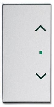 Busch-Jaeger 6232-20-83 Busch-free@home Wippe future® linear 2-fach links/rechts, mit Symbol "Jalousie" alusilber