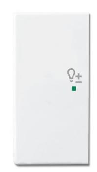 Busch-Jaeger 6234-21-84 Busch-free@home Wippe future® linear 2-fach links, mit Symbol "Dimmer" studioweiß