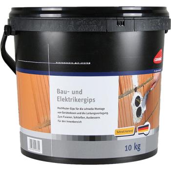 BIZ Bau- und Elektrikergips 10kg-Eimer (MHD) (740125)