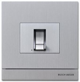 Busch-Jaeger 83100/70-660 Türkommunikation Außenstation mit Fingerprint-Modul Frontplatte Edelstahl Oberfläche gebürstet edelstahl