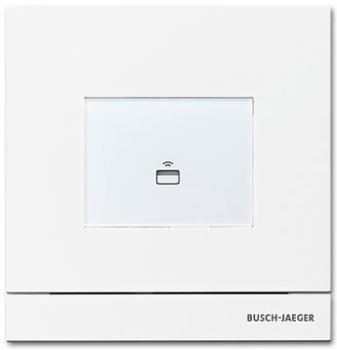 Busch-Jaeger 83100/72-664 Türkommunikation Außenstation mit Transponder-Modul Frontplatte Metall Oberfläche weiß beschichtet studioweiß matt