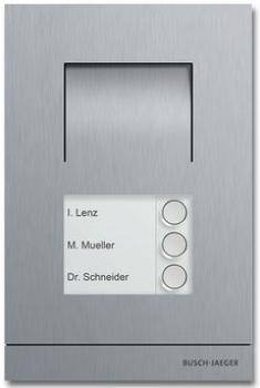 Busch-Jäger 83101/3-660 Türkommunikation Außenstation Audio 3-fach edelstahl