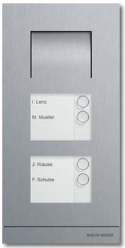 Busch-Jäger 83102/4-660 Türkommunikation Außenstation Audio 4-fach edelstahl