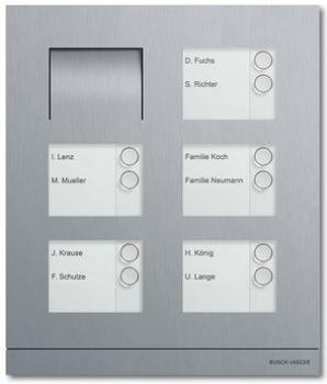 Busch-Jäger 83105/10-660 Türkommunikation Außenstation Audio 10-fach edelstahl
