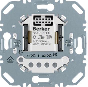 Berker 85122200 Universal-Schalteinsatz 2-fach 2-Draht