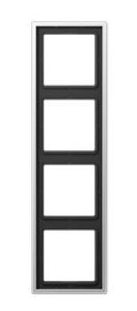 Jung AL2984 Rahmen 4-fach aluminium LS990 ***RESTPOSTEN***