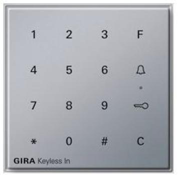 Gira 260565 TX44 Keyless In Codetastatur Farbe Aluminium