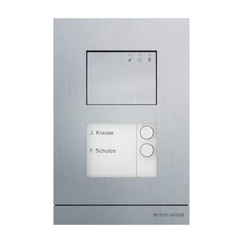 Busch-Jaeger Busch-Welcome 2-Draht Audio Aussenstation 2-fach Farbe: aluminium (A21051P2-A-03)