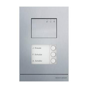 Busch-Jaeger Busch-Welcome 2-Draht Audio Aussenstation 3-fach Farbe: aluminium (A21051P3-A-03)