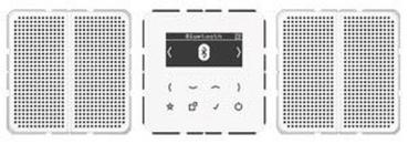 Jung DABCD2BTWW Smart Radio DAB+ mit Bluetooth-Set Stereo, alpinweiss