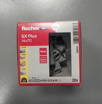 20 STÜCK (VPE) Fischer Spreizdübel SX Plus 14x70 mm Dübellänge (568014)