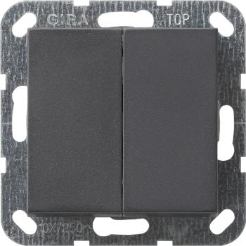 GIRA System 55 anthrazit Tastschalter Serie 012528 ***RESTPOSTEN***