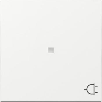 Gira 329103 System 55 Kontrollwippe und Symbol Steckdose reinweiss glänzend