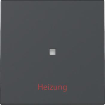 Gira System 55 anthrazit, Wippe "Kontroll Heizung-Ein/Aus" 367828