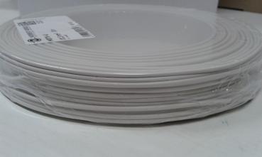 100 Meter H05V-K 1x0,5mm² mehrdrähtige Aderleitung, Farbe: Weiss