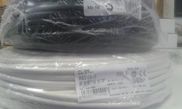 100 Meter PVC-Schlauchleitung H05VV-F 2x0,75mm² weiss