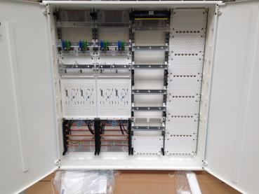 F-tronic Zählerschrank 4x eHZ Zählerfeld mit Datenschnittstelle + 1x Verteilerfeld mit APZ + 1x Multimediafeld, 4-feldrig