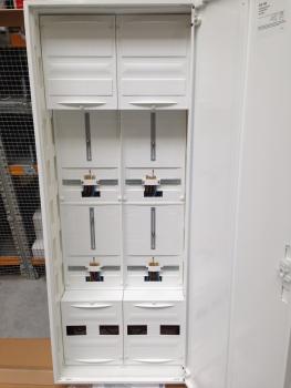 F-tronic Zählerschrank 4x 3.HZ Zählerfeld, 2-feldrig, Bauhöhe: 1400mm