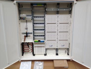 Hager Zählerschrank 1x 3.HZ Zählerfeld + 1x Verteilerfeld mit APZ-Raum + 1x Multimediafeld ZB34S