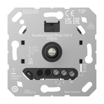 Jung RTR230 Raumthermostat Öffner 230V