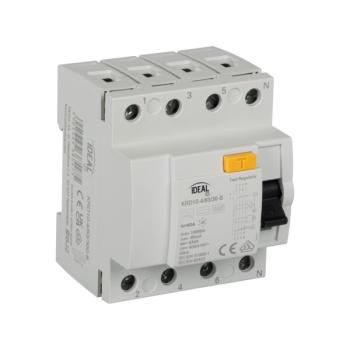Kanlux IDEAL-TS Fehlerstromschutzschalter KRD10-4/63/30-B (Nr: 38541, Typ: B)