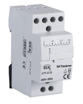 Kanlux Klingeltransformator mit Spannung von 8, 12 oder 24V - KTF-8-24 (23260)